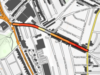 Brislington przez Sandy Park Road