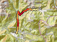 Passo Brocon von Pieve Tesino