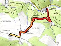 Bueberg / Höhenweg von Siepen