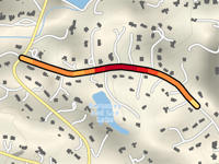 Burdette Road from Long Island Creek