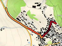 Burgberg Tännesberg über Färberbäckergasse