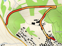 Burgberg über Kleinschwandner Strasse