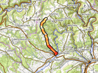 Montée du Knapp / Burschtermound von Niederfeulen