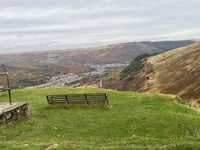 Bwlch Mountain from Treorchy