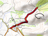 Bwlch Penbarras von Llanbedr-Dyffryn-Clwyd