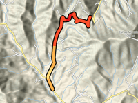 Cahas Mountain desde North Fork Blackwater River