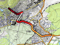 Calle Cañada Nueva da San Lorenzo de El Escorial