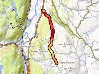Capel Garmon via Pen Pentre-Bach