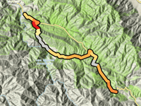 Carmel Valley Summit über Cachagua Road