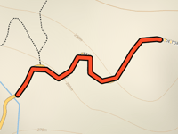 Carretera de Torroja del Priorat da Barranc de les Planes