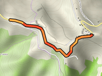 Castel di Croce von Monte la Torre