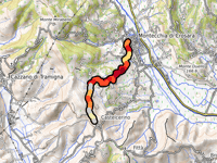 Castelcerino von Montecchia di Crosara über Fiorani