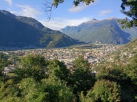 Castello di Sasso Corbaro from Bellinzona via Via Ospedale