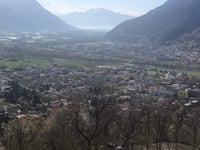 Castello di Sasso Corbaro from Bellinzona via Via Ospedale