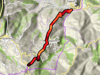 Cerbaiola desde Strada della Giudera por Strada della Giudera