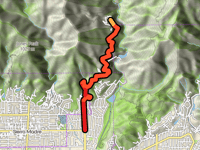 Chantry Flat vanuit Sierra Madre