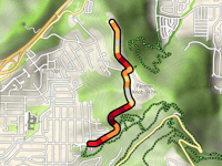 Chapman Mountain da Oakwood Avenue