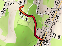 Château de Châtillon da Vers Bonnel via Montée de Trevouges