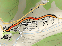 Château Queyras über Route du Queyras