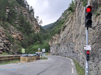 Château Queyras przez Route du Queyras
