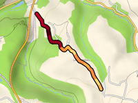 Châteauvilain von La Combe über Chemin de la Buissonnière