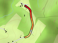 Chemin de Bel-Air z Les Cros