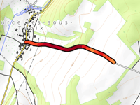 Chemin de Belleuse da Courcelles-Sous-Thoix