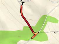 Chemin de Combret à Saint-Affrique