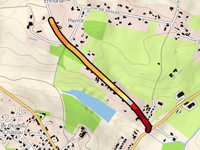 Enmanan przez Chemin de Laures