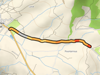 Chemin de Montplaisir from Pradelles en Val