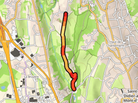 Chemin de Saint Andre da Champagne au Mont d'Or