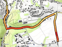 Chemin des Campagnes przez Route de la Navinne