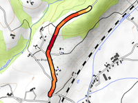 Chemin des Crêtes from Chemin des Hautes Bruyères