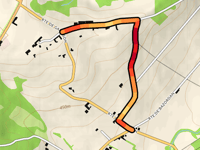 Chemin des Esteres przez Chemin de la Coste Pradous
