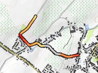 Chemin des Pins desde Hermée por Rue de la Haxhe