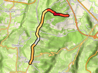 Oléac Dessus via Chemin du Bois de la Haut