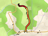 Chemin du Cotillon da Ruisseau de Lasserre