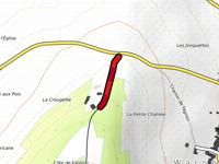 Chemin du Four À Chaux from Côte de Fagnon