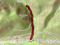 Route de Chevenne vanuit La Chapelle d'Abondance