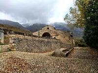 Chiesa di Santa Maria in Valle Porclaneta from Magliano de' Marsi