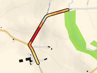 Cobby Syke Road via Bedlam Lane