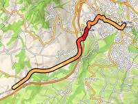 Col d'Evires vanuit La Roche sur Foron