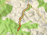 Col d'Extrême from Villeneuve des Corbières