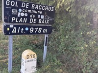 Col de Bacchus from Beaufort sur Gervanne