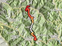 Route du Castanet da le Collet-de-Deze