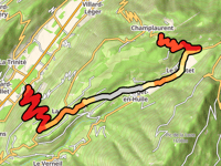 Col de Champ-Laurent von Les Curtets über Bourget en Huile