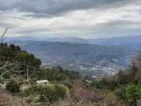 Col de Châteauneuf de Contes from Le Colombier