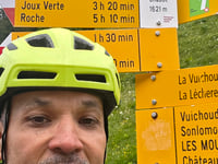 Col de Chaude desde Villeneuve