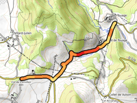 Col de Cornillon from Villard du Touage