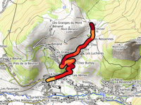 Col de Creusaz from Bernex